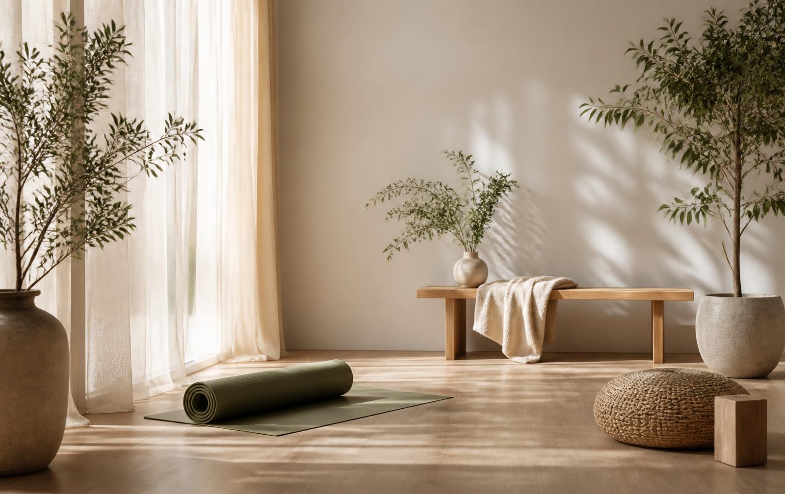 Studio de bien-être lumineux et minimaliste